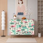 Kate McEnroe New York Palm Springs Flamingo Mid Century Modern Storage Cabinet CredenzaStorage Cabinets5bOhbJpr6n