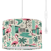 Kate McEnroe New York Palm Springs Flamingo Mid Century Modern Swag Ceiling LightPendant LightsFhBDsNowpE