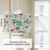 Kate McEnroe New York Palm Springs Flamingo Mid Century Modern Swag Ceiling LightPendant LightsFhBDsNowpE