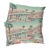 Kate McEnroe New York Palm Springs Flamingo Pillowcase, Mid Century Modern Bedroom AccentPillowcases1250