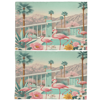 Kate McEnroe New York Palm Springs Flamingo Pillowcase, Mid Century Modern Bedroom AccentPillowcases1250