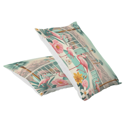 Kate McEnroe New York Palm Springs Flamingo Pillowcase, Mid Century Modern Bedroom AccentPillowcases1250