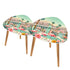 Kate McEnroe New York Palm Springs Flamingo Tropical Mid Century Modern Nesting TablesNesting TablesIFWR3OBuD1