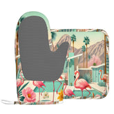 Kate McEnroe New York Palm Springs Flamingo Tropical Mid Century Modern Oven Mitts and Pot Holders SetsOven Mitts & Pot Holder SetkdTbqf3tmN