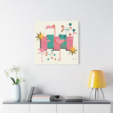 Kate McEnroe New York Palm Springs Kitschy Flamingo 50s Retro Mid Century Modern Canvas ArtCanvas Wall Art78795600709121964798