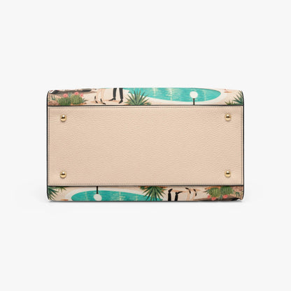 Kate McEnroe New York Palm Springs Mid Century Christmas Satchel, Tinsel Palms Motel HandbagHandbags7n01j5cc_001