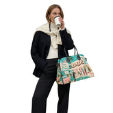 Kate McEnroe New York Palm Springs Mid Century Christmas Satchel, Tinsel Palms Motel HandbagHandbags7n01j5cc_001