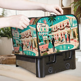 Kate McEnroe New York Palm Springs Mid Century Christmas Tinsel Palms Motel Toaster CoverToaster Covers