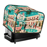 Kate McEnroe New York Palm Springs Mid Century Christmas Tinsel Palms Motel Toaster CoverToaster Covers