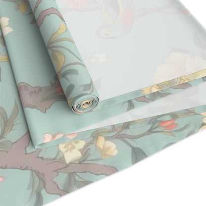 Kate McEnroe New York Pastel Chinoiserie Table Runner, Elegant Floral Bird Table LinensTable Runners33146429674262810975