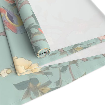 Kate McEnroe New York Pastel Chinoiserie Table Runner, Elegant Floral Bird Table LinensTable Runners33146429674262810975