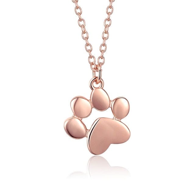 Kate McEnroe New York Pawprint Pendant &amp; Necklace Necklaces SCN275-3 - 925 Sterling Silver Plated Rose Gold 17714858-scn275-3-china
