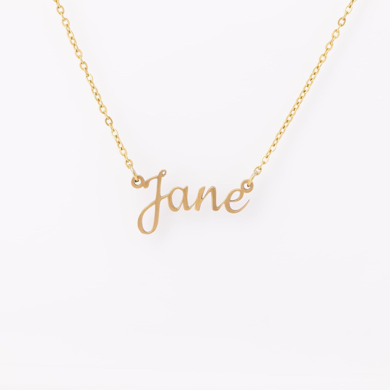 Kate McEnroe New York Personalized 18k Gold Name Necklace Jewelry