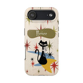 Kate McEnroe New York Personalized Atomic Cat Tough IPhone Cases, Mid Century Modern, Retro Kitschy Starburst, Christmas Gifts, MCM Holiday GiftPhone Cases33394263779597600105