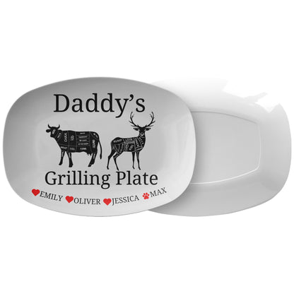 Kate McEnroe New York Personalized BBQ Grilling Platter, Father&