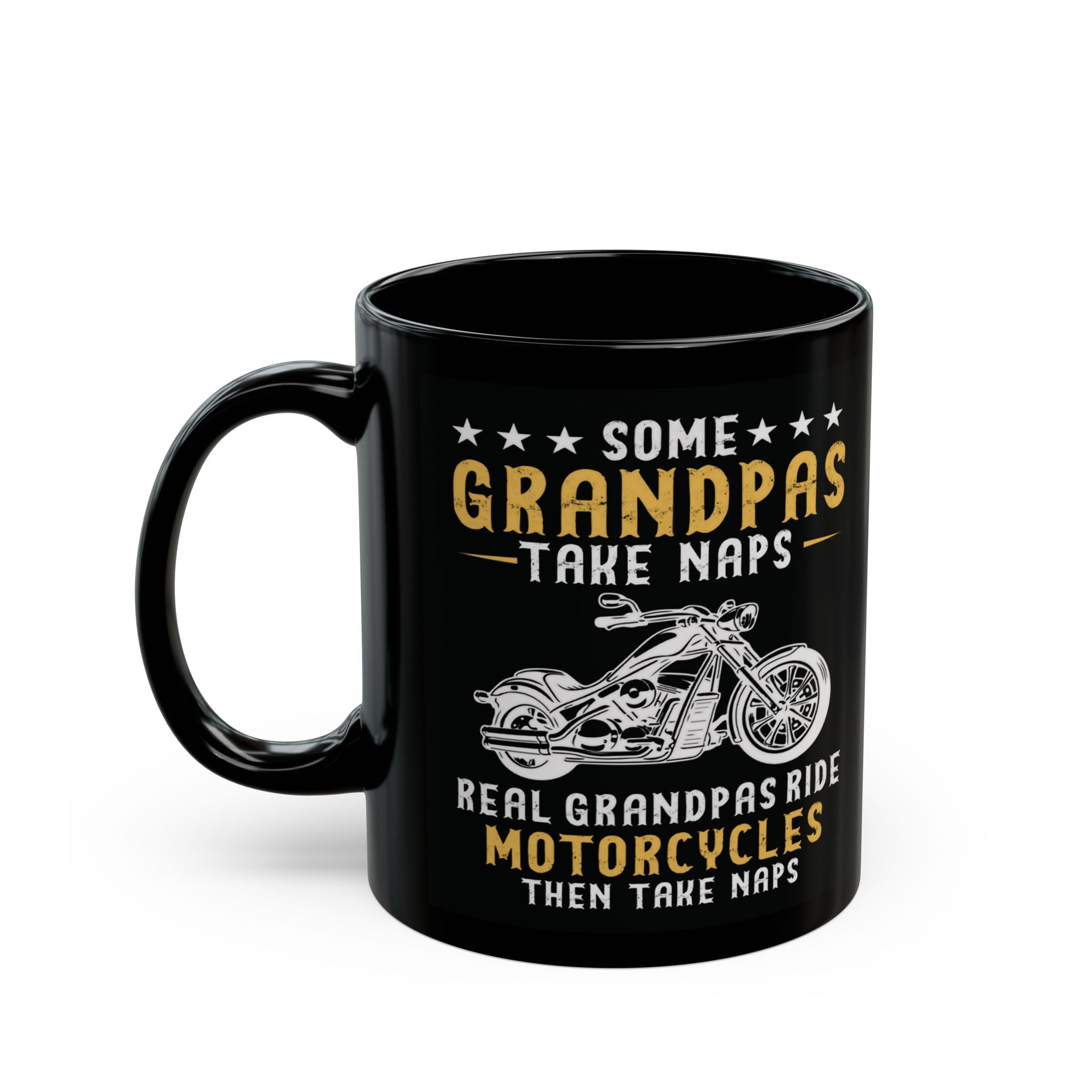 Kate McEnroe New York Personalized Biker Grandpa Mug, Fathers day, Birthday Gift, Real Grandpas Ride Motorcycles Then Take Naps, Funny Biker Granddad GiftMugs21276809137804552685
