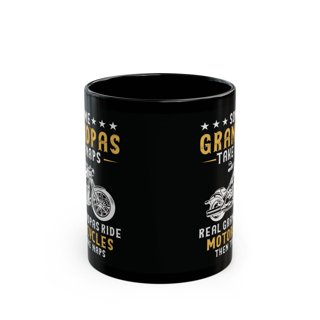 Kate McEnroe New York Personalized Biker Grandpa Mug, Fathers day, Birthday Gift, Real Grandpas Ride Motorcycles Then Take Naps, Funny Biker Granddad GiftMugs21276809137804552685