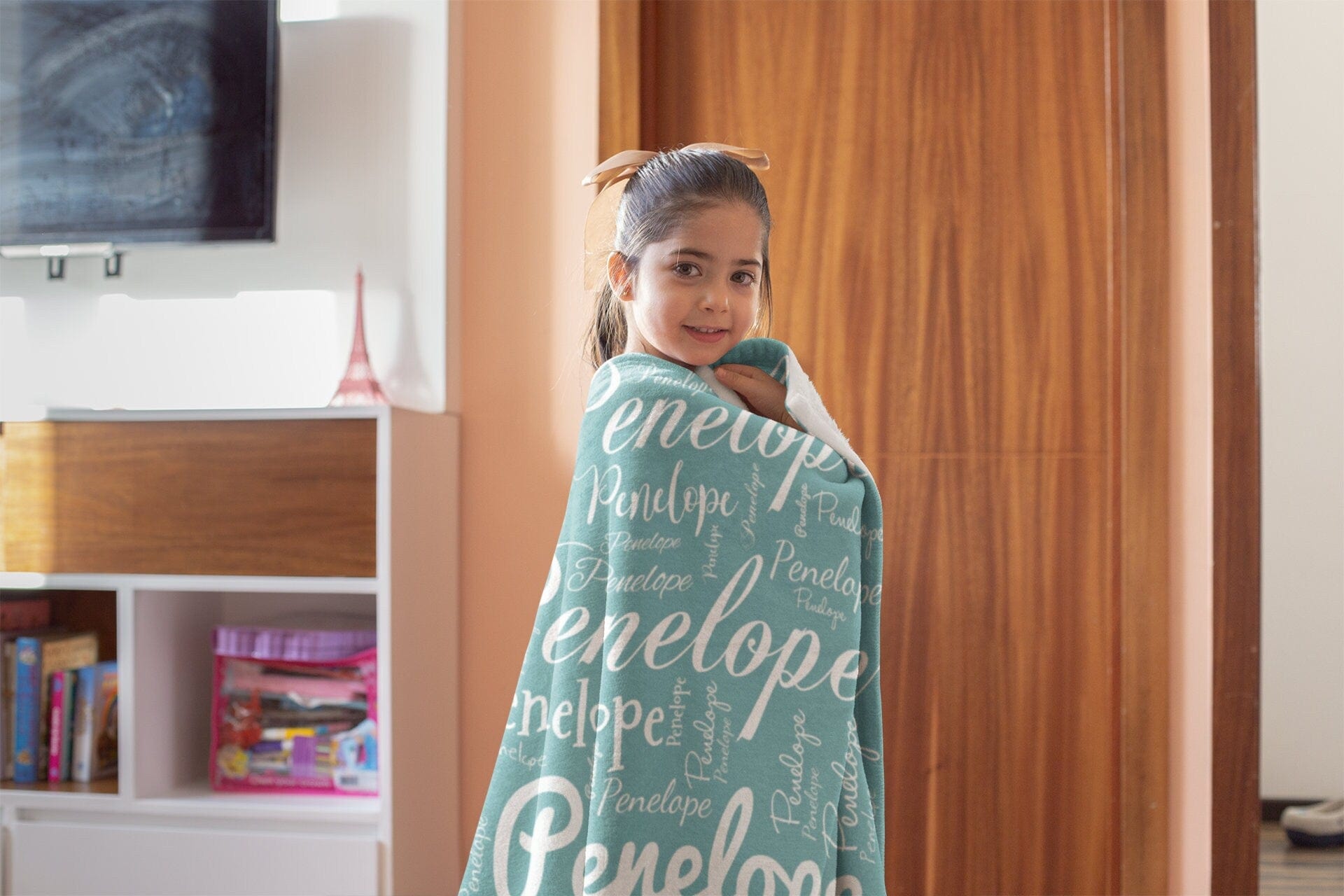 Kate McEnroe New York Personalized Blanket For Kids and Adults, Customizable Velveteen Minky Fabric Throw Blankie, 50 x 60 Name Blanket Gift for Her, Gift for HimBlankets1 Sided Print 40×30