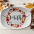 Kate McEnroe New York Personalized Family Name Fall Leaves PlatterServing PlattersPP3 - FLL - CIR - 2