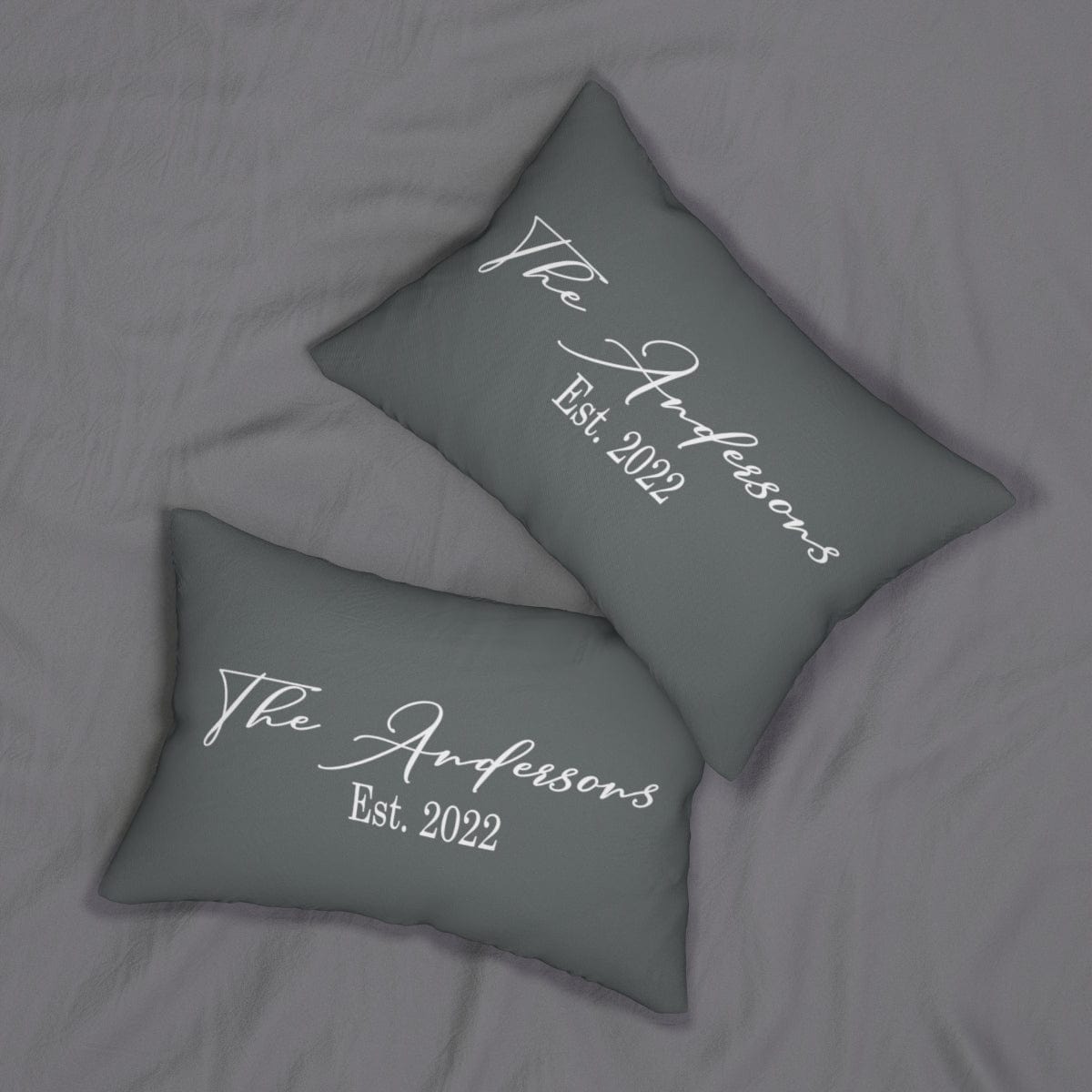 Kate McEnroe New York Personalized Family Name Lumbar Throw Pillow Lumbar Pillows 20&quot; × 14&quot; 32009263102170508225
