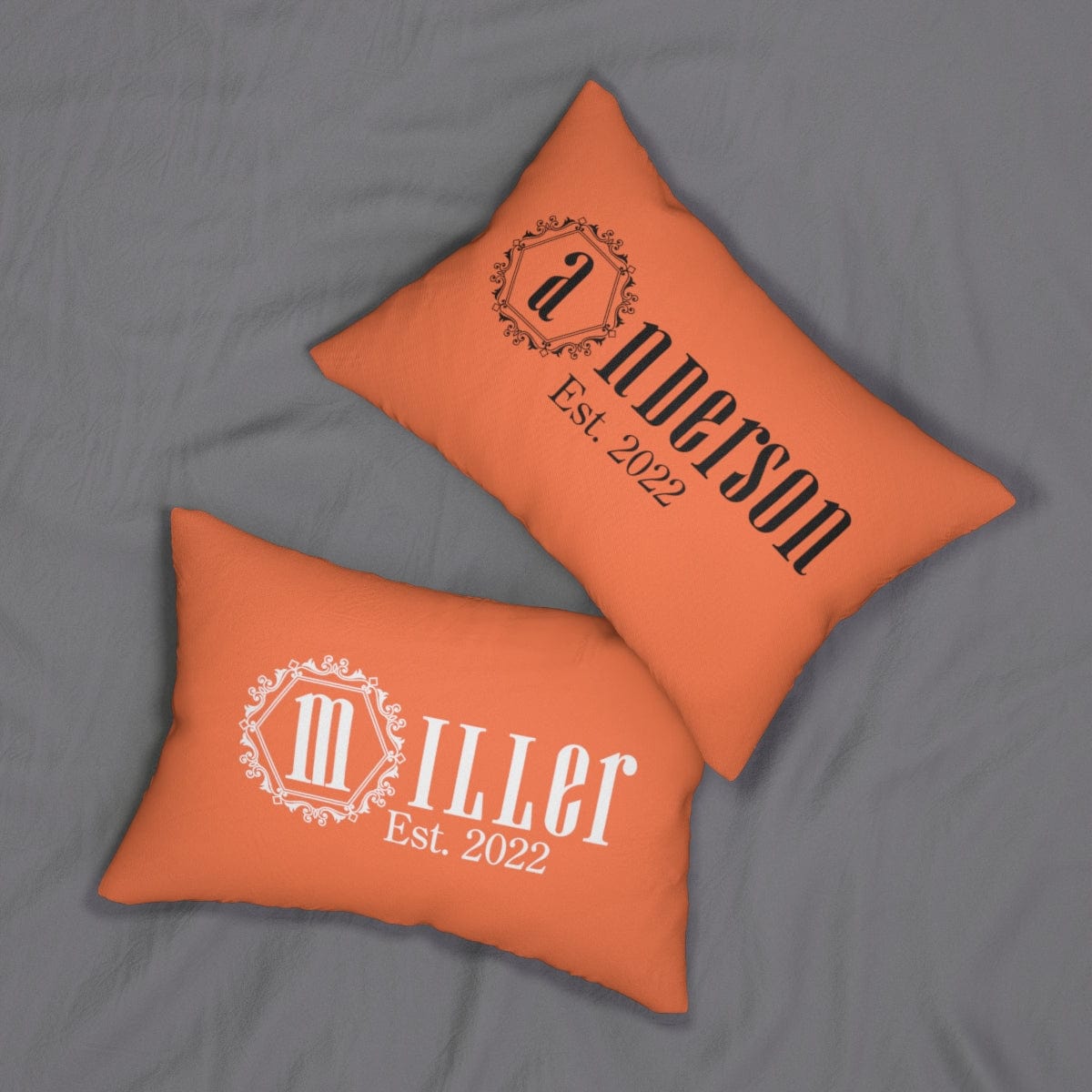 Kate McEnroe New York Personalized Family Name Lumbar Throw Pillow Lumbar Pillows 20&quot; × 14&quot; 32009263102170508225