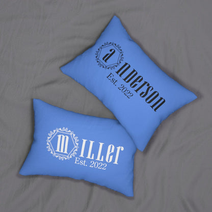 Kate McEnroe New York Personalized Family Name Lumbar Throw Pillow Lumbar Pillows 20" × 14" 32009263102170508225