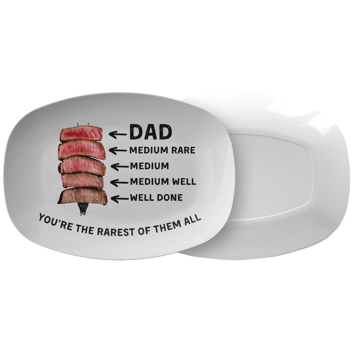 rare steak father's day card Personalized Father's Day Grilling Plate, Custom Dad Steak Doneness Ch – Kate McEnroe New York
