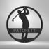 Kate McEnroe New York Personalized Golfer Monogram Steel Sign, Custom Golf Wall Art, Perfect Gift for MenMetal Wall ArtMEM - 39 - 00 - 12 - Black - Mild Steel - 0.06 - 1