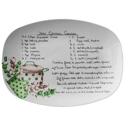 Kate McEnroe New York Personalized Handwritten Recipe Platter, Custom Family Recipe Keepsake, Unique Kitchen GiftServing PlattersPP1 - REC - POT - 4