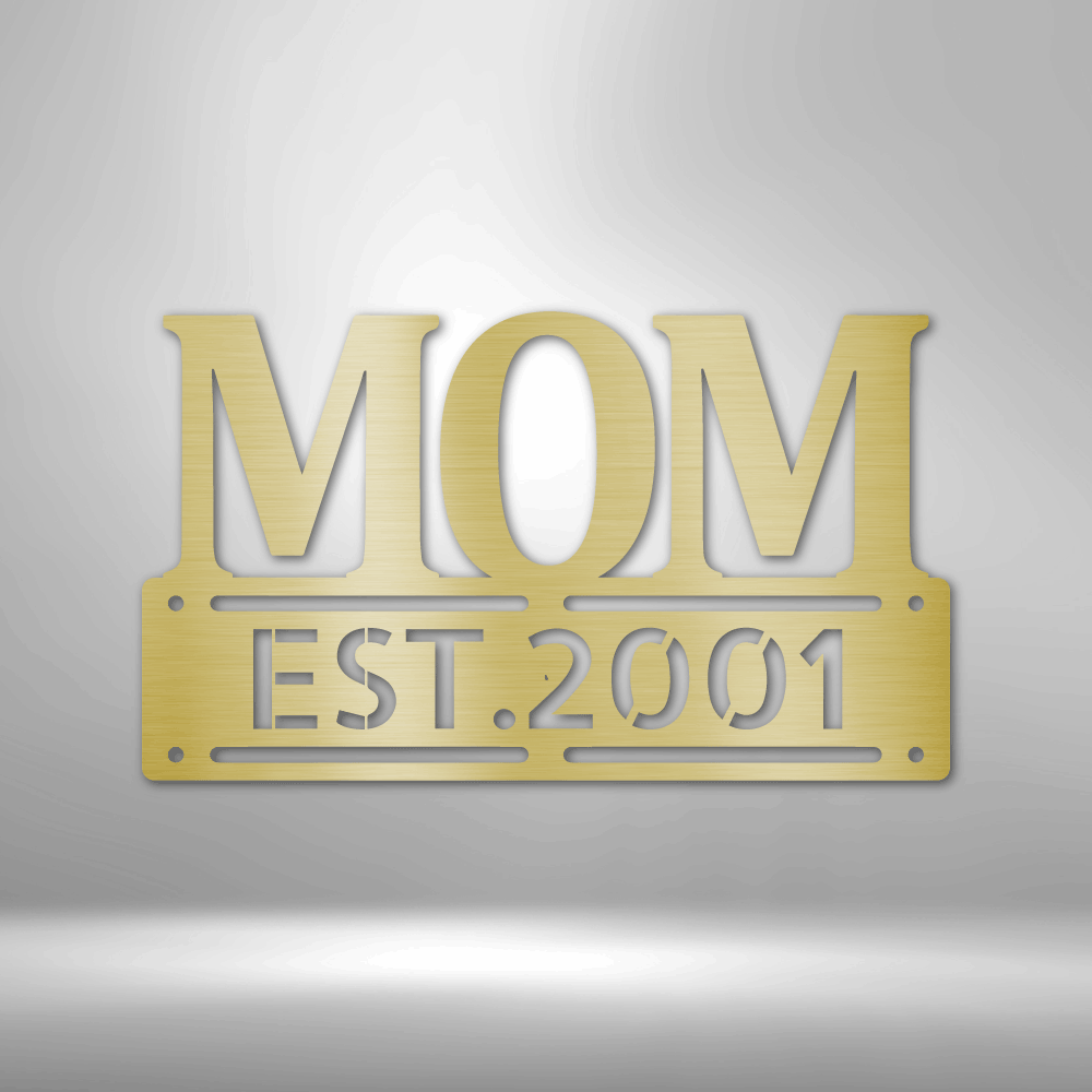 Kate McEnroe New York Personalized Mom Metal Wall Art, Mother&