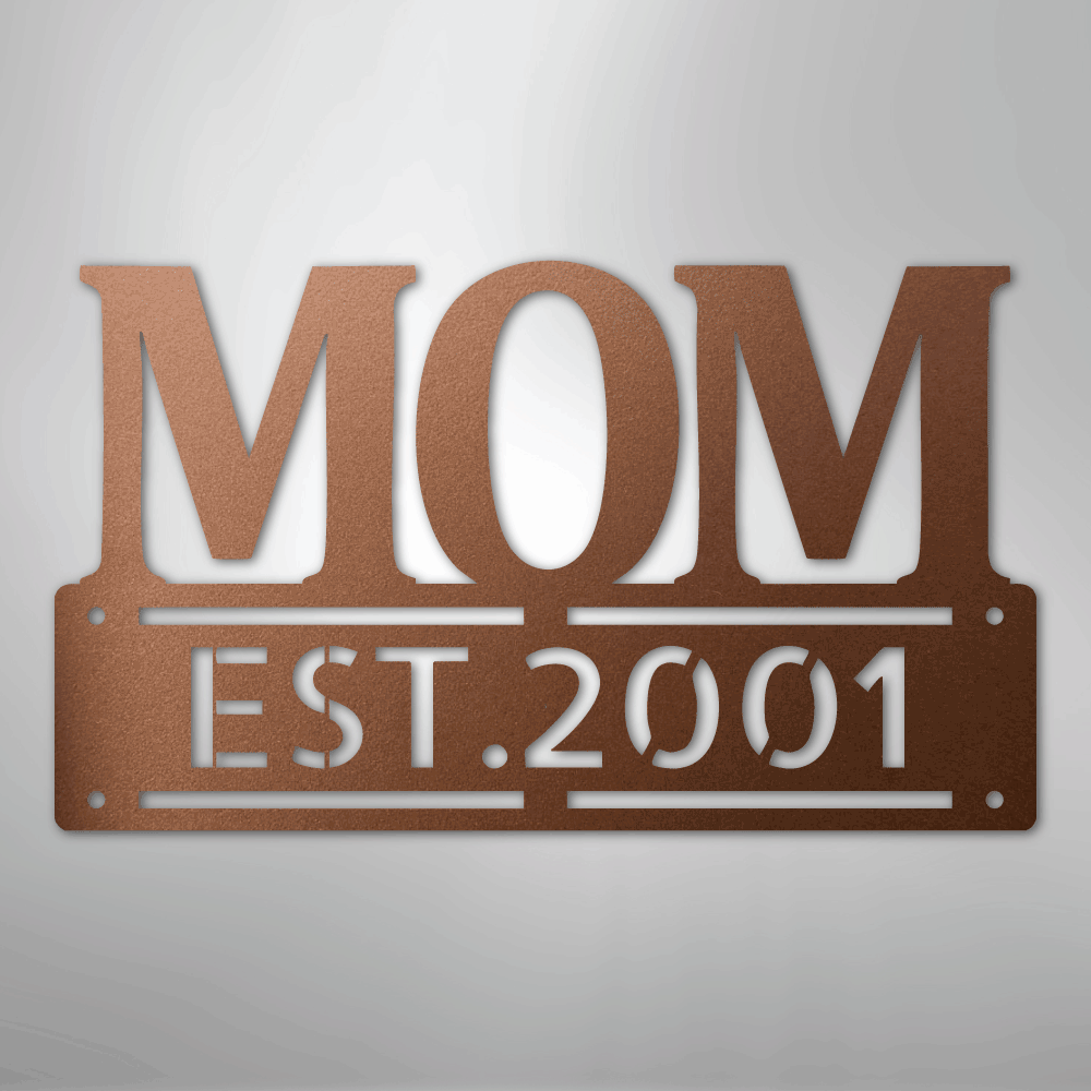 Kate McEnroe New York Personalized Mom Metal Wall Art, Mother&