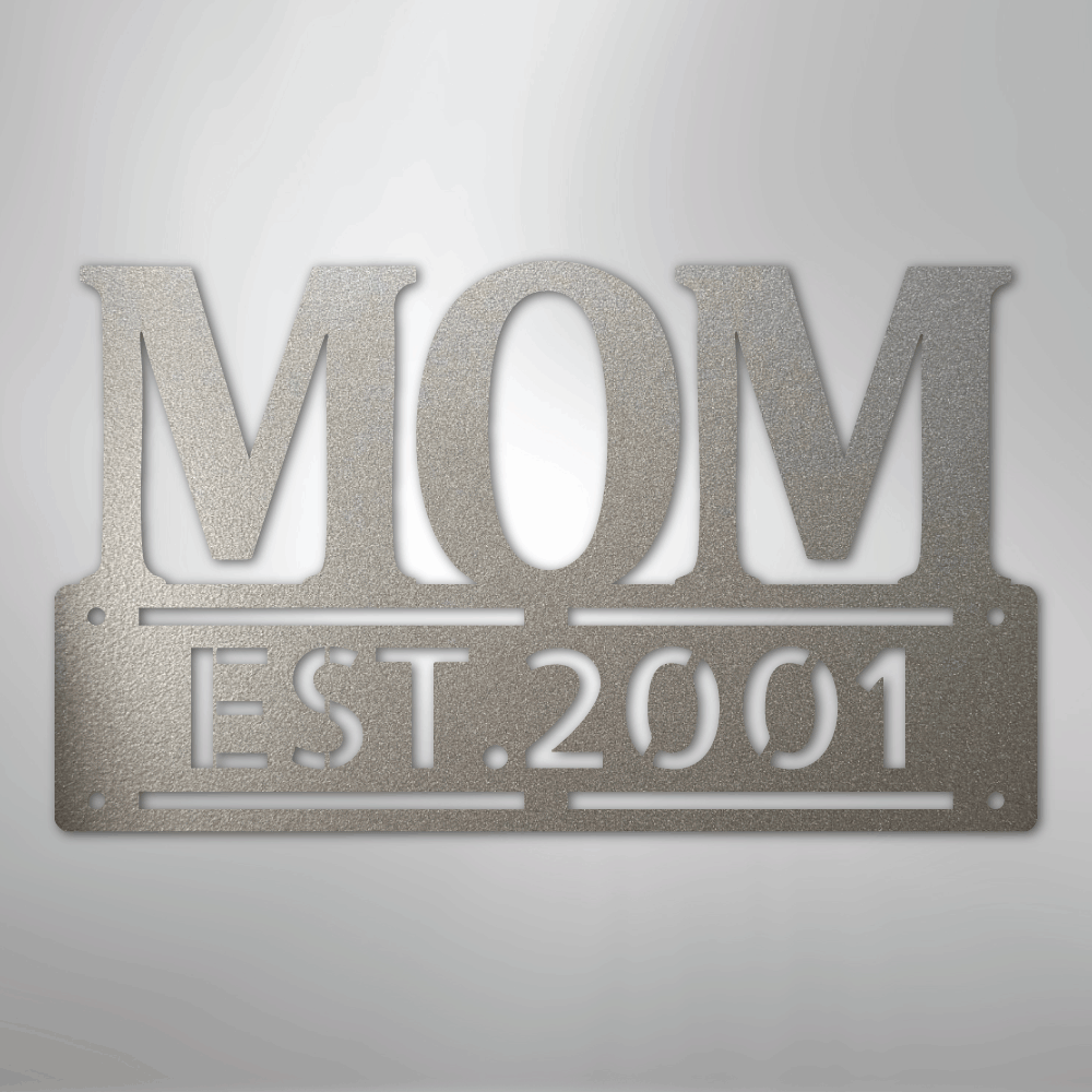 Kate McEnroe New York Personalized Mom Metal Wall Art, Mother&