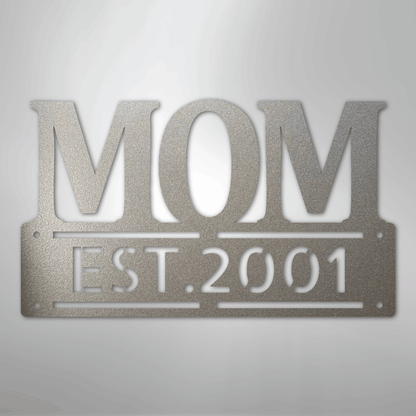Kate McEnroe New York Personalized Mom Metal Wall Art, Mother&