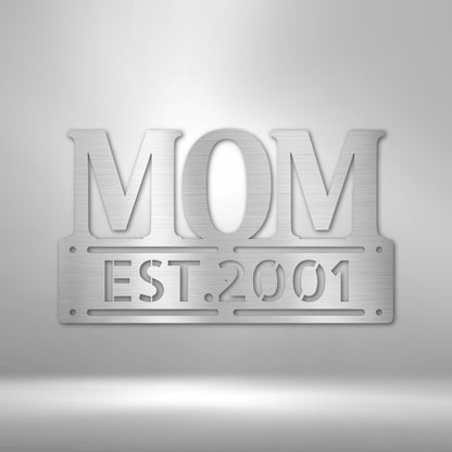 Kate McEnroe New York Personalized Mom Metal Wall Art, Mother&