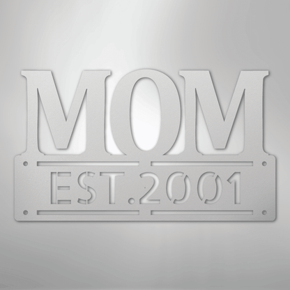 Kate McEnroe New York Personalized Mom Metal Wall Art, Mother&