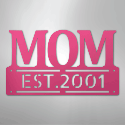 Kate McEnroe New York Personalized Mom Metal Wall Art, Mother&