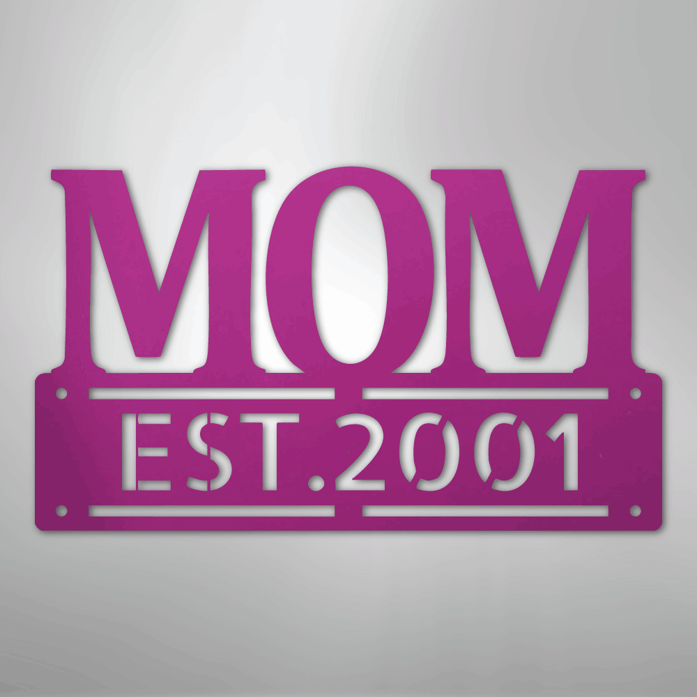Kate McEnroe New York Personalized Mom Metal Wall Art, Mother&