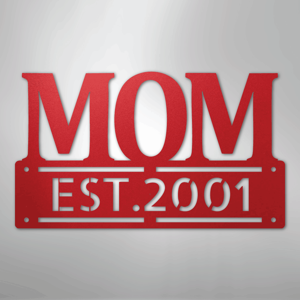 Kate McEnroe New York Personalized Mom Metal Wall Art, Mother&