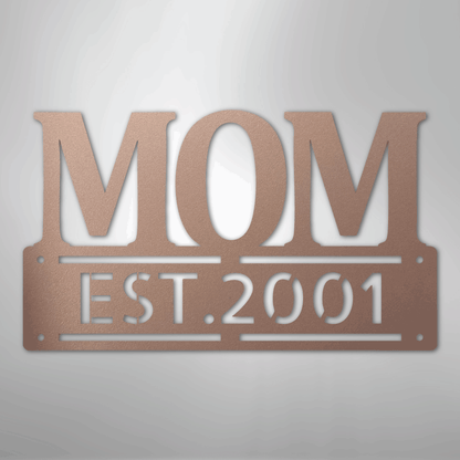 Kate McEnroe New York Personalized Mom Metal Wall Art, Mother&