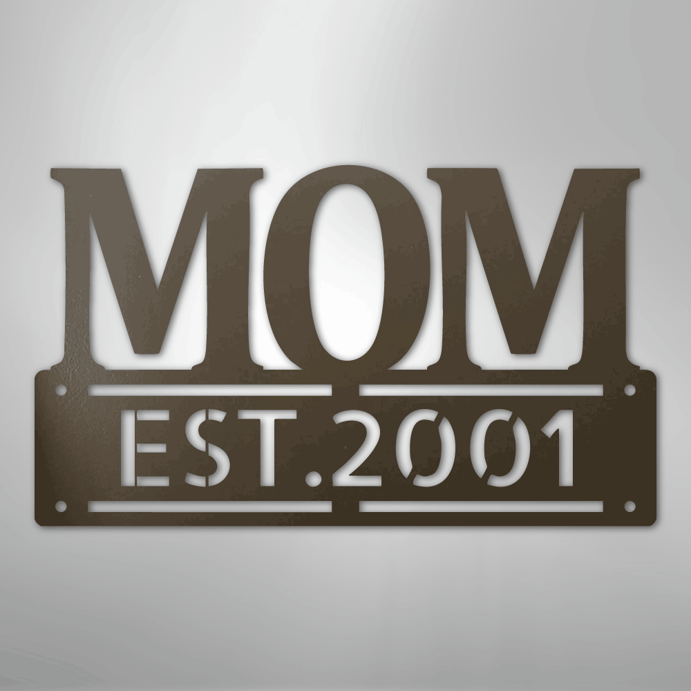 Kate McEnroe New York Personalized Mom Metal Wall Art, Mother&