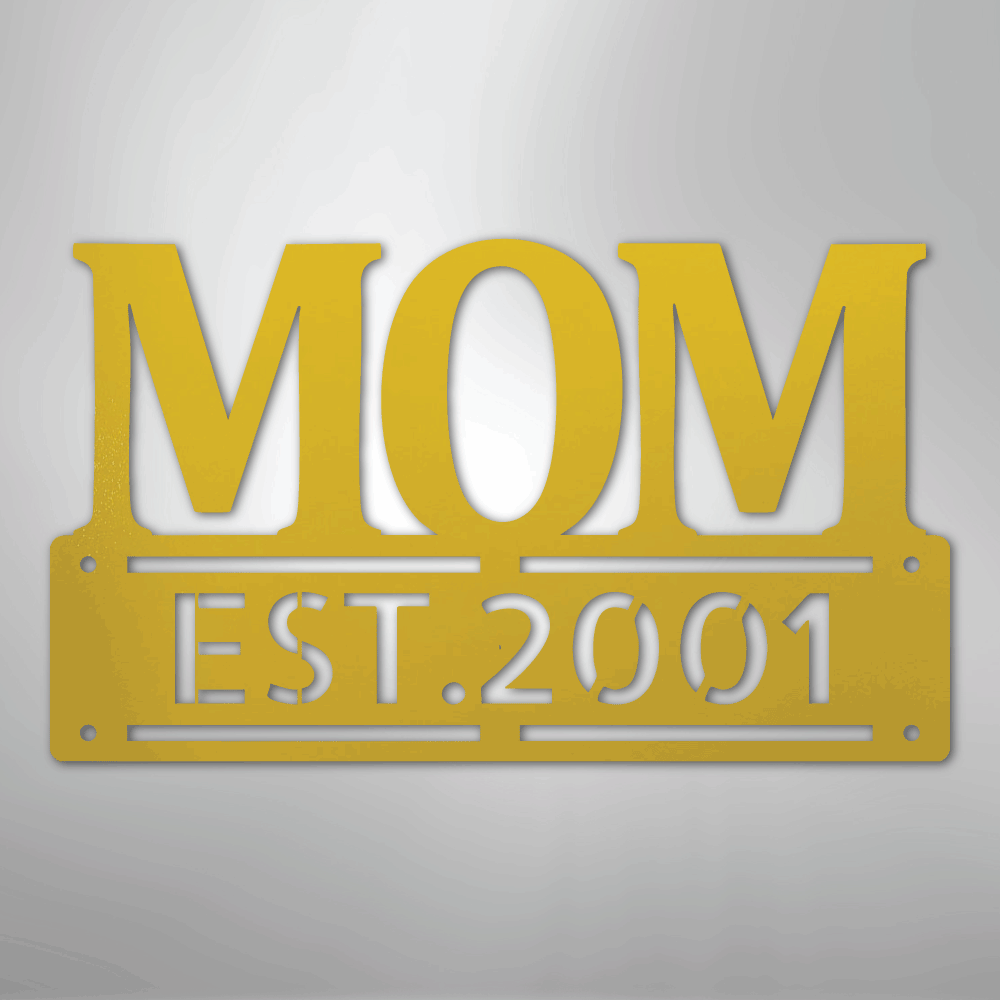 Kate McEnroe New York Personalized Mom Metal Wall Art, Mother&