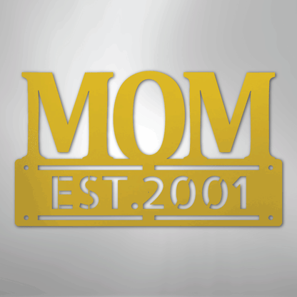 Kate McEnroe New York Personalized Mom Metal Wall Art, Mother&