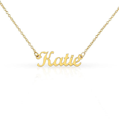 ShineOn Fulfillment Personalized Name Necklace Jewelry 18k Yellow Gold Finish / Standard Box SO-11016359