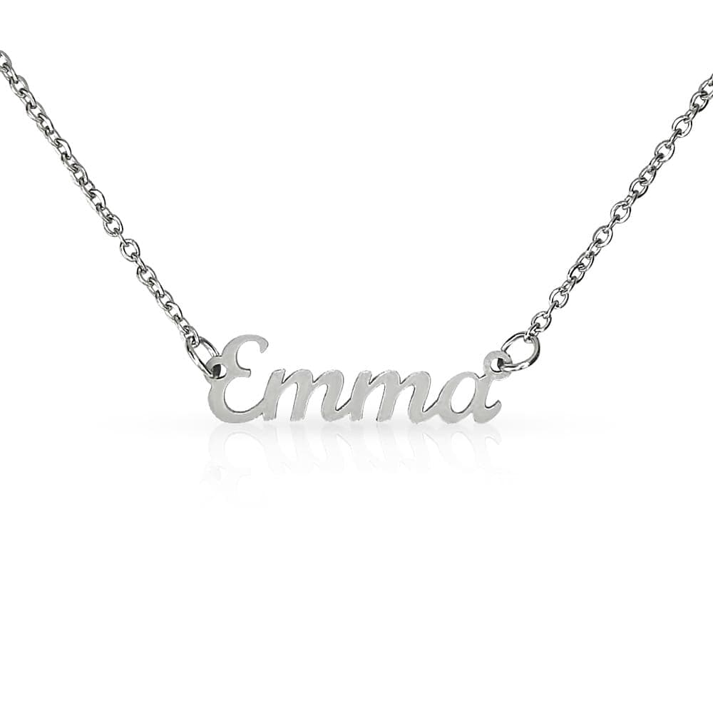 ShineOn Fulfillment Personalized Name Necklace Jewelry Polished Stainless Steel / Standard Box SO-11016357