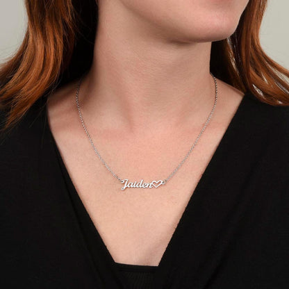 Kate McEnroe New York Personalized Name Necklace with Heart Necklaces