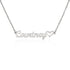 ShineOn Fulfillment Personalized Name Necklace with Heart Jewelry Polished Stainless Steel / Standard Box SO-11016182