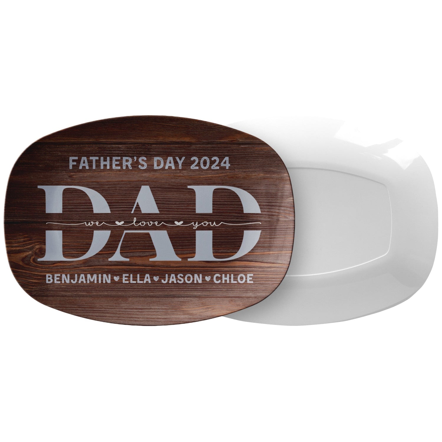 Kate McEnroe New York Personalized Platter For Dad, Grandpa, Custom Kid&