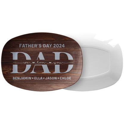Kate McEnroe New York Personalized Platter For Dad, Grandpa, Custom Kid&