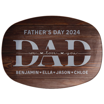 Kate McEnroe New York Personalized Platter For Dad, Grandpa, Custom Kid&