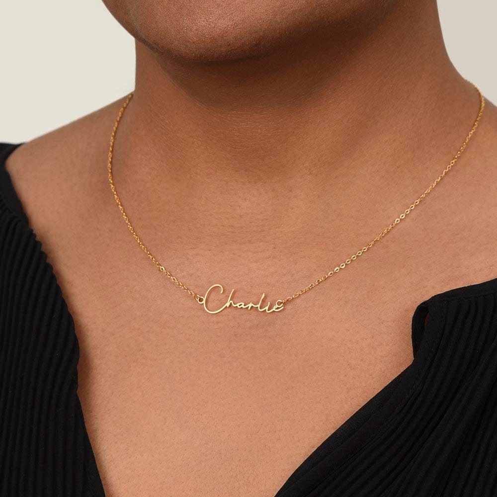 ShineOn Fulfillment Personalized Signature Name Necklace Jewelry